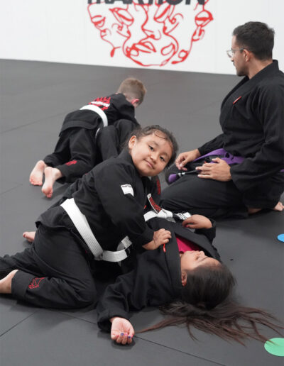 Kids training at Traktion Jiu Jitsu Academy